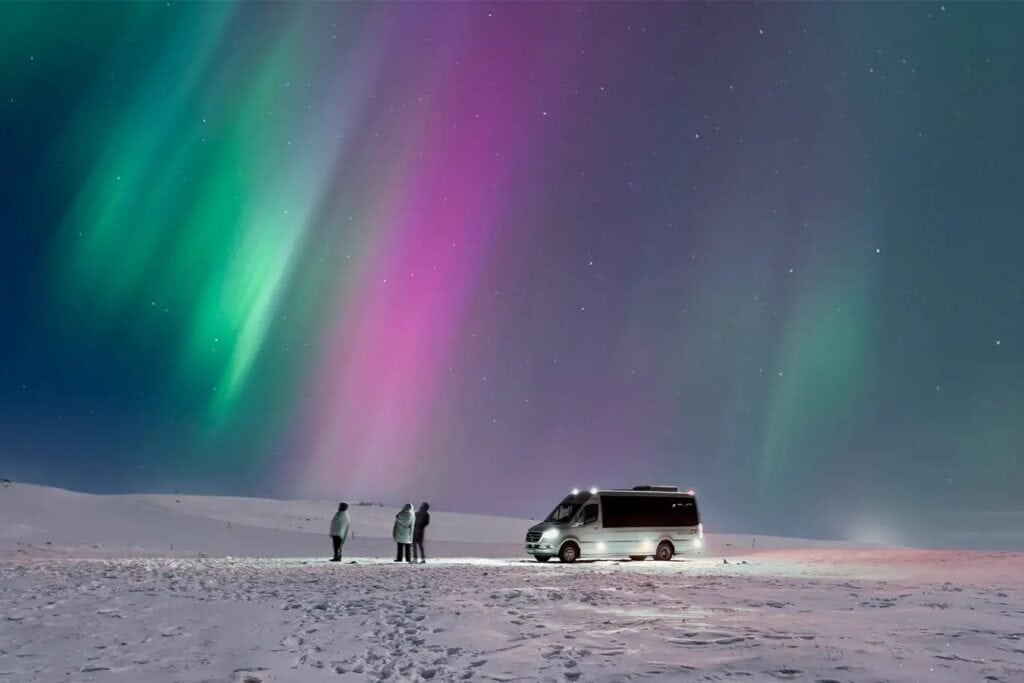 kisbuszos sarki fény túra