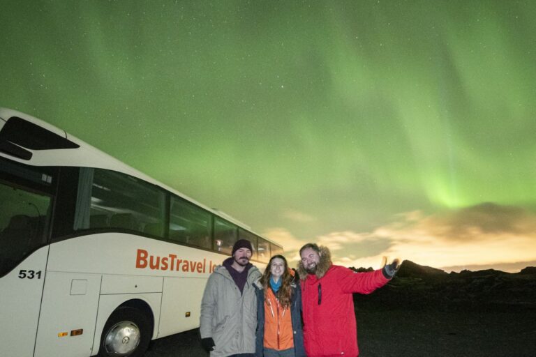 Bus Travel Iceland sarki fény túrája