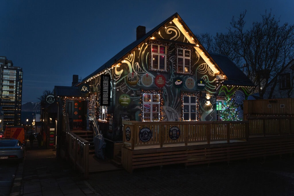 Reykjavík belvárosa télen