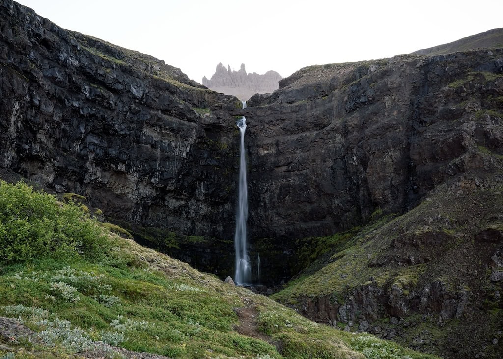 Flöfufoss vízesés, Kelet-Izland