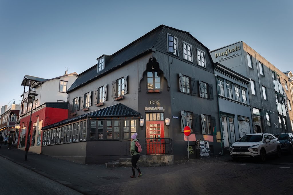 Tradícionális izlandi ház a belvárosban